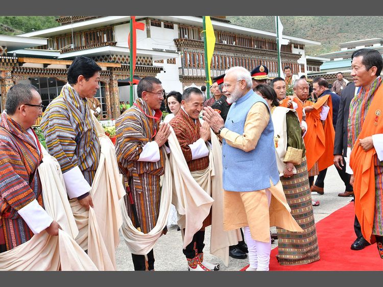 pm visit of bhutan